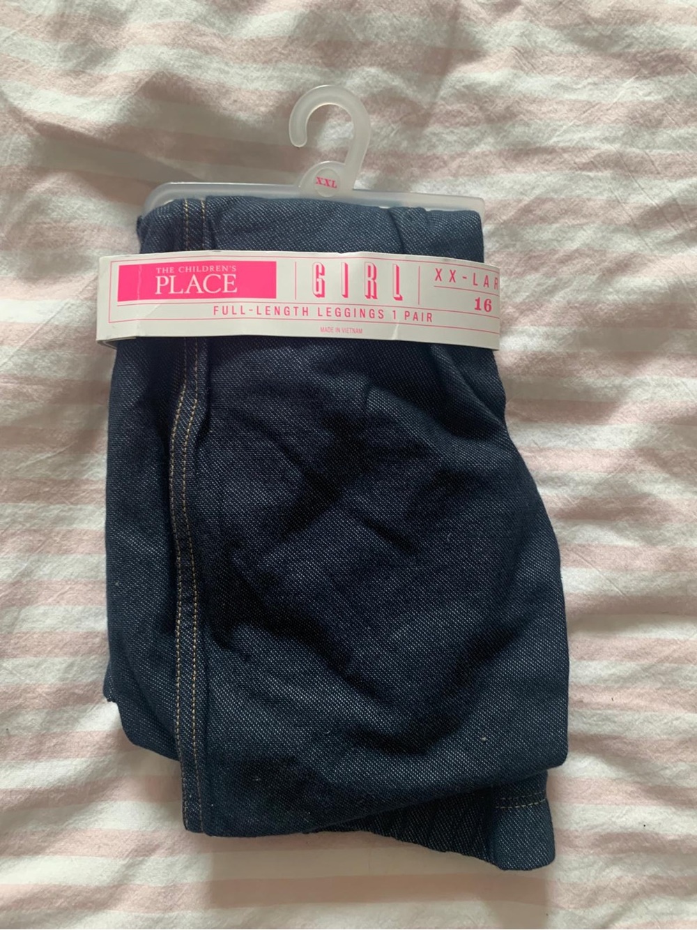 The Children's Place Dark Blue Girl Denim-Style Skinny Leggings